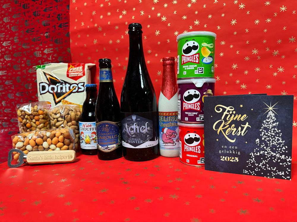 Belgische Winter Ales met Luxe Notenmix en Pringles - JouwKerstCadeau.nl 