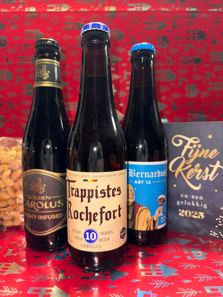 3 Belgische Speciaalbieren & Luxe Borrelmix - JouwKerstCadeau.nl 