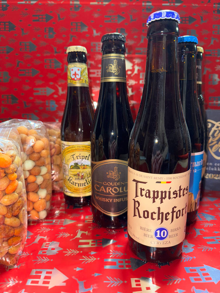 6 Belgische Speciaalbieren & Luxe Notenmix - JouwKerstCadeau.nl 